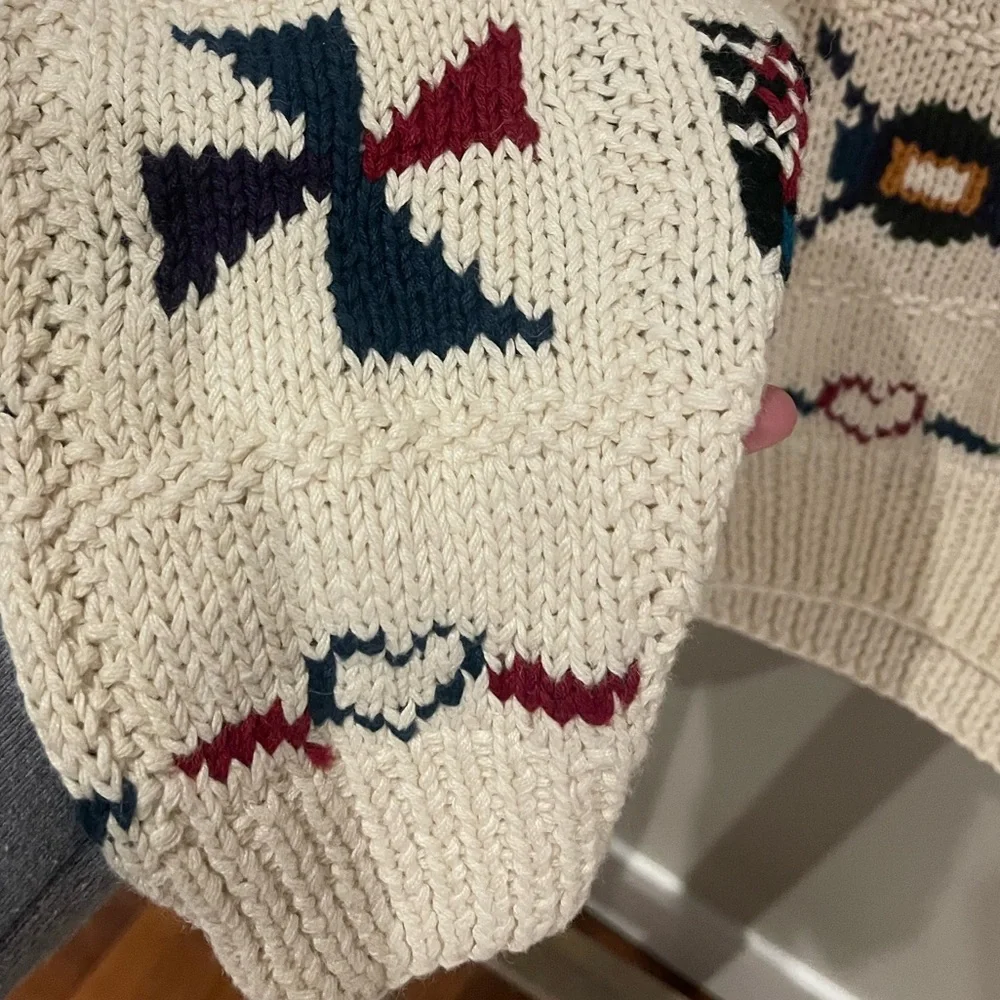 90s Woolrich Vintage Chunky Knit Sweater Women’s medium - Picture 3 of 4